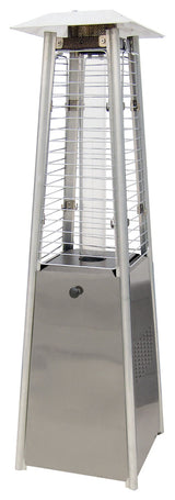 Tabletop Patio Heater With Decorative Variable Flame-Stainless Steel