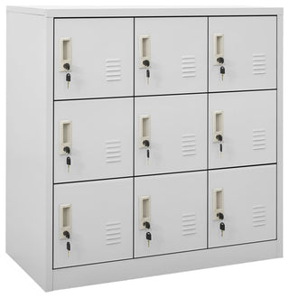 Full front view of the 9-locker cabinet on a white background (primary_product).