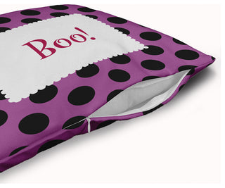 Halloween Boo Dots Accent Pillow With Removable Insert, Orchid, 20"x20"