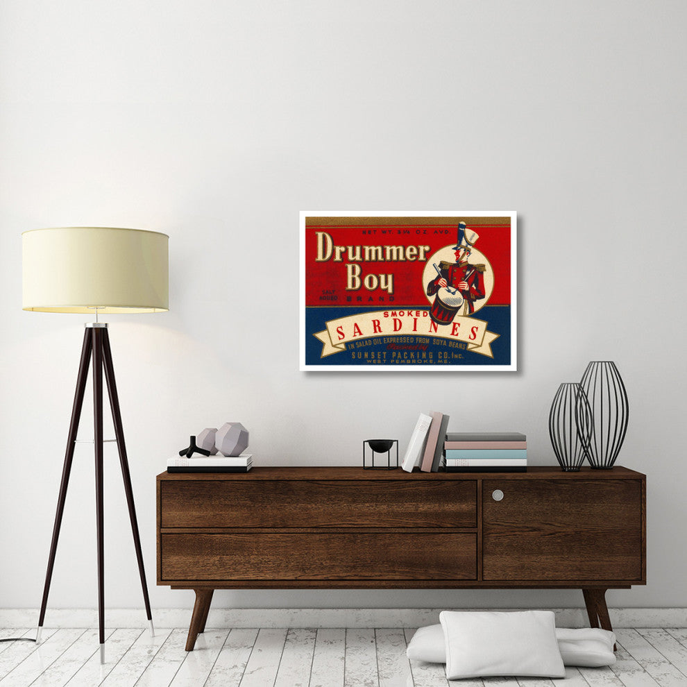 "Drummer Boy Smoked Sardines" Digital Paper Print by Retrolabel, 38"x28"