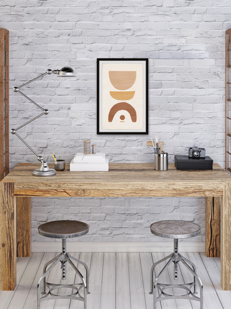 "Trapped Dimension" Framed Painting Print, 24x36
