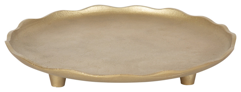 Alessia Decorative Tray, Gold, 16"
