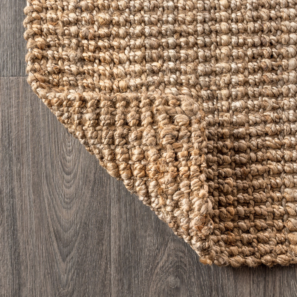 Pata Hand Woven Area Rug, Natural, 2'2"x8'