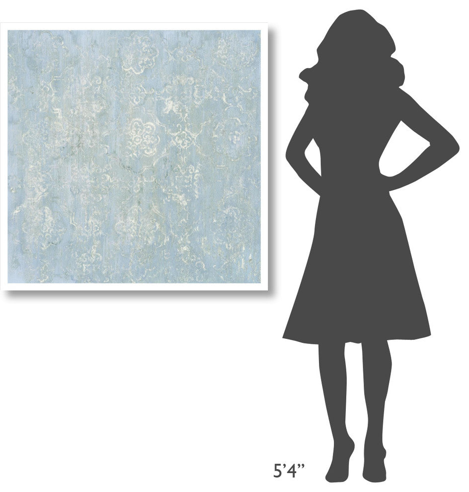 "Narcissus Orchid Cool Pattern I Blue" Paper Print by Cheri Blum, 38"x38"