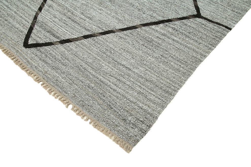 Rug N Carpet - Handwoven Turkish 8' 8'' x 12' 8'' Flatweave Wool Kilim Rug