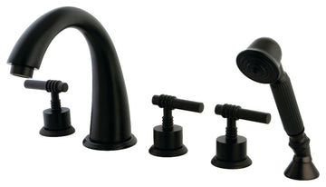 Kingston Brass Roman Tub Faucet With Hand Shower, Oil Rubbed Bronze