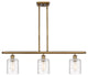 Innovations 516-3I-BB-G1113-LED 3-Light Island Light, Brushed Brass