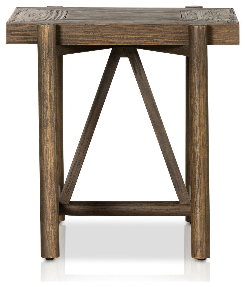 Goldthwaite End Table-Sienna Brown Pine