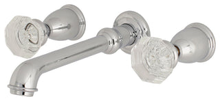 Kingston Brass Two-Handle Wall Mount Bathroom Faucet, Polished Chrome