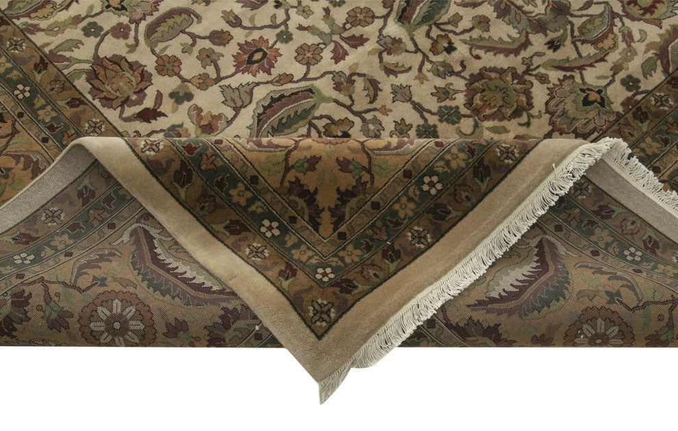 Rug N Carpet - Handmade Oriental 12' 2" x 17' 3" Large Oushak Area Rug