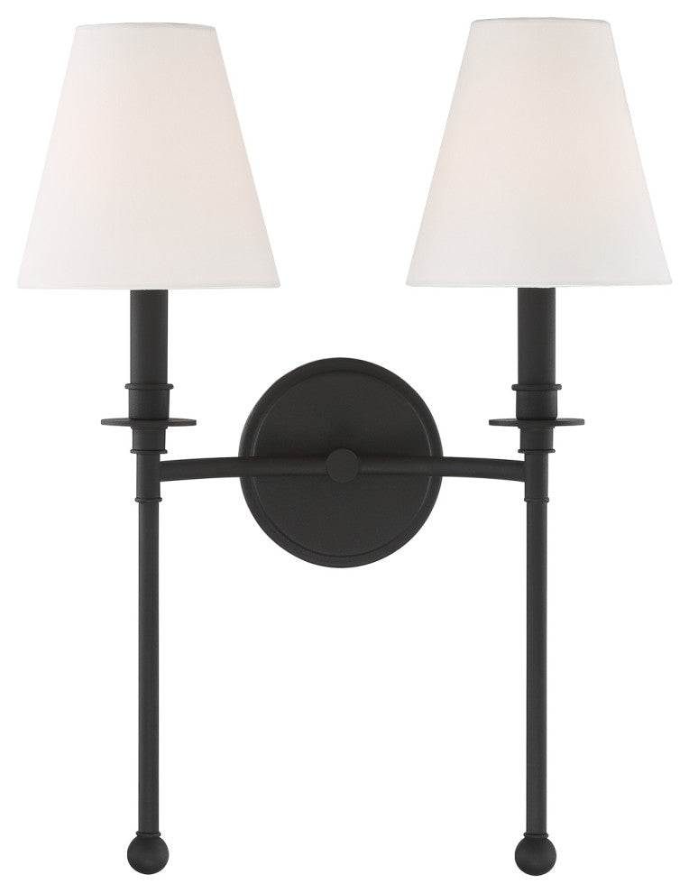 Elight 2 Light Black  Wall Mount