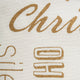 Gold Christmas Collage Tablecloth 70 Round