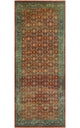 Fine Vintage Distressed Goli Rust/Blue Runner, 3'10x9'10