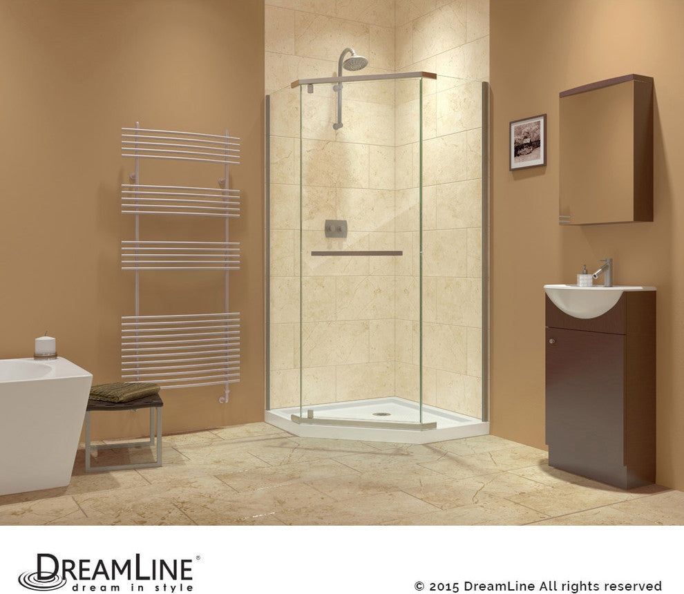 Dreamline Prism 34 1/8"x34 1/8" Frameless Pivot Shower Enclosure