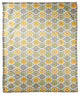 Square Flowers in Yellow Fleece Blanket