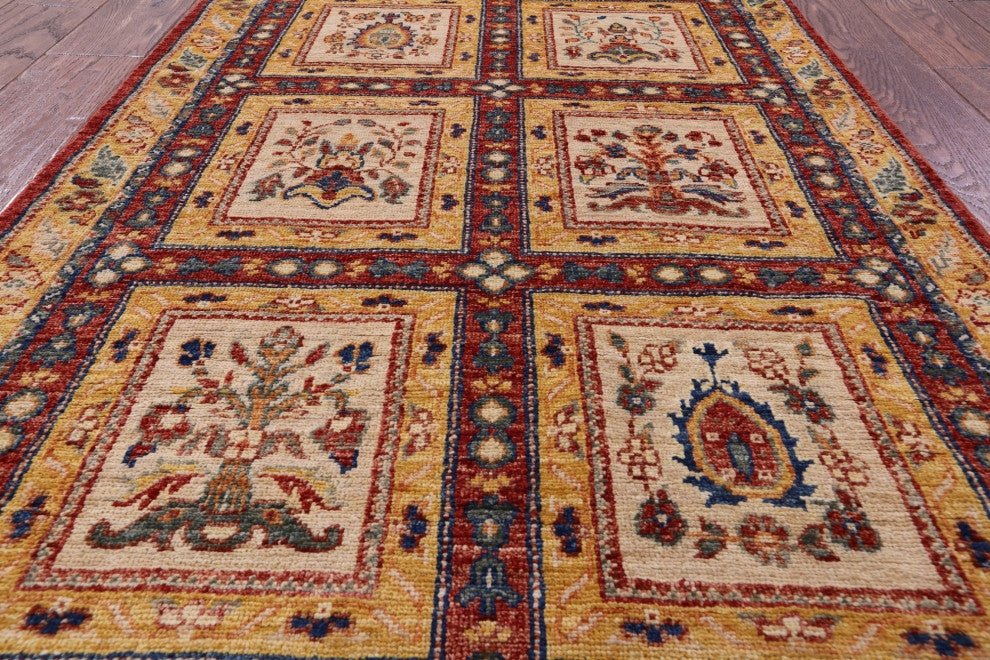 Runner Handmade Persian Garden Design Rug 2' 11" X 9' 8" Q10678
