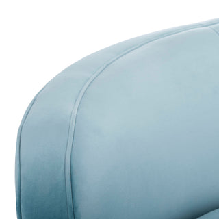 Safavieh Couture Primrose Curved Sofa, Light Blue