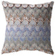 16 Orange Gray Hatch Decorative Suede Throw Pillow