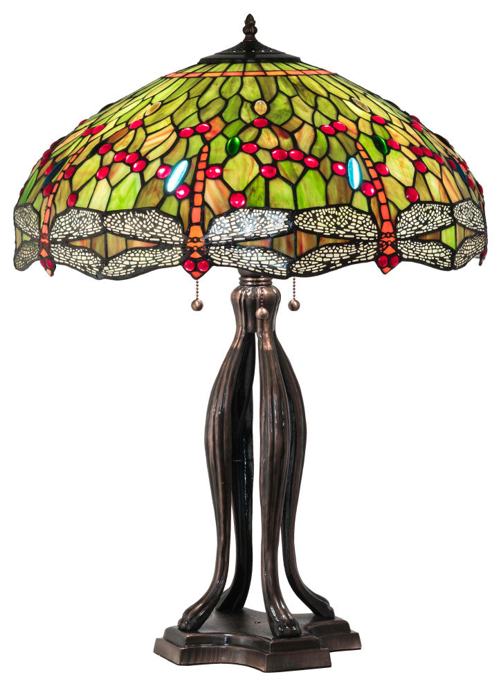 30 High Tiffany Hanginghead Dragonfly Table Lamp