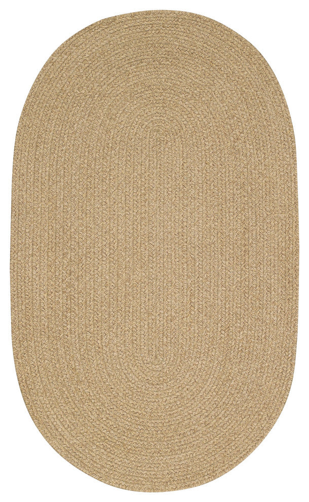 Capel Manteo Tan Hues 0050_700 Braided Rugs - 4' X 6' Oval