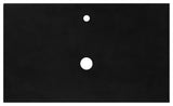 36" Native Stone Vanity Top in Charcoal- Vessel with Single Hole Cutout