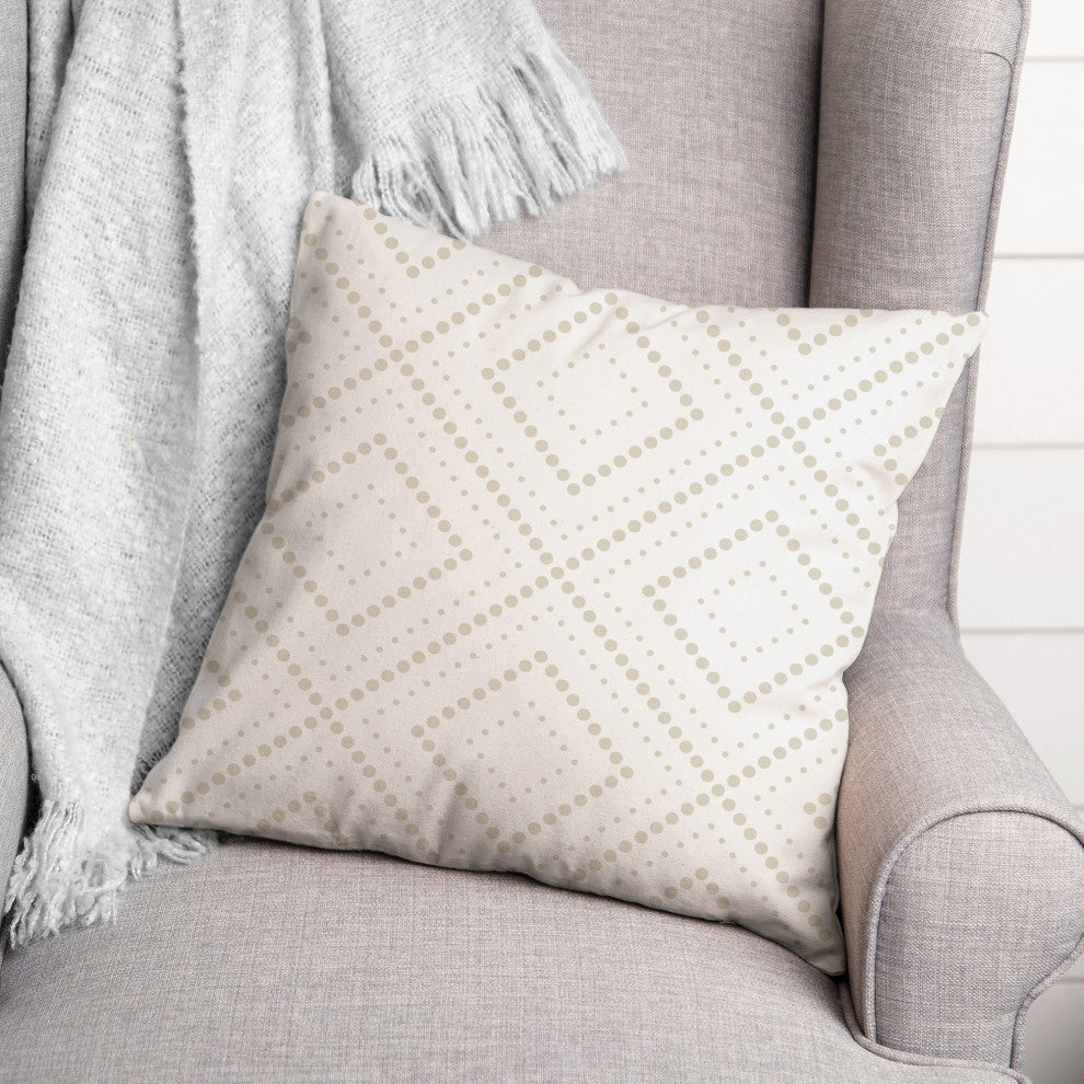 Dotted Diamonds 18x18 Spun Poly Pillow
