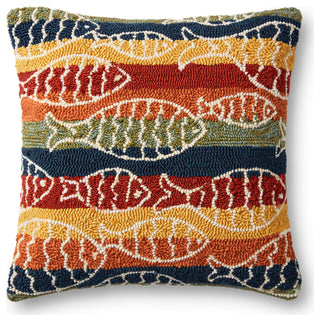 Loloi P0908 Multi 22" x 22" Cover w/Down Pillow