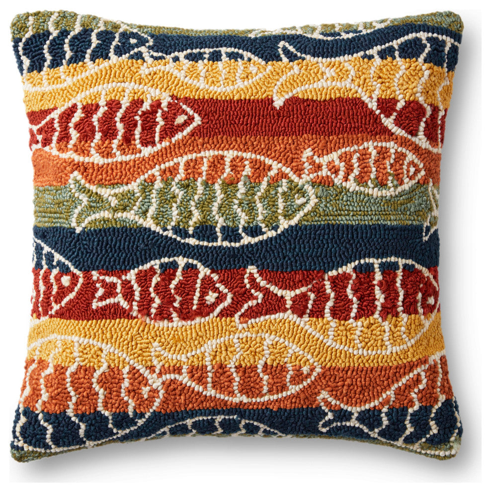 Loloi P0908 Multi 22" x 22" Cover w/Down Pillow