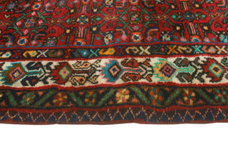 Fine Vintage Distressed Zahara Red/Ivory Runner, 3'5 x 10'3