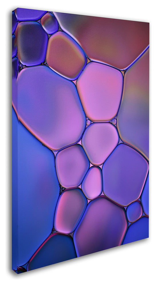 Cora Niele 'Purple Stained Glass' Canvas Art