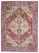 5' X 7' Pink And Ivory Power Loom Area Rug