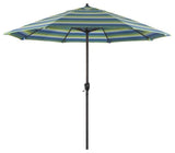 9' Casa Series Patio Umbrella With Sunbrella 1A Seville Seaside Fabric