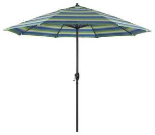 9' Casa Series Patio Umbrella With Sunbrella 1A Seville Seaside Fabric