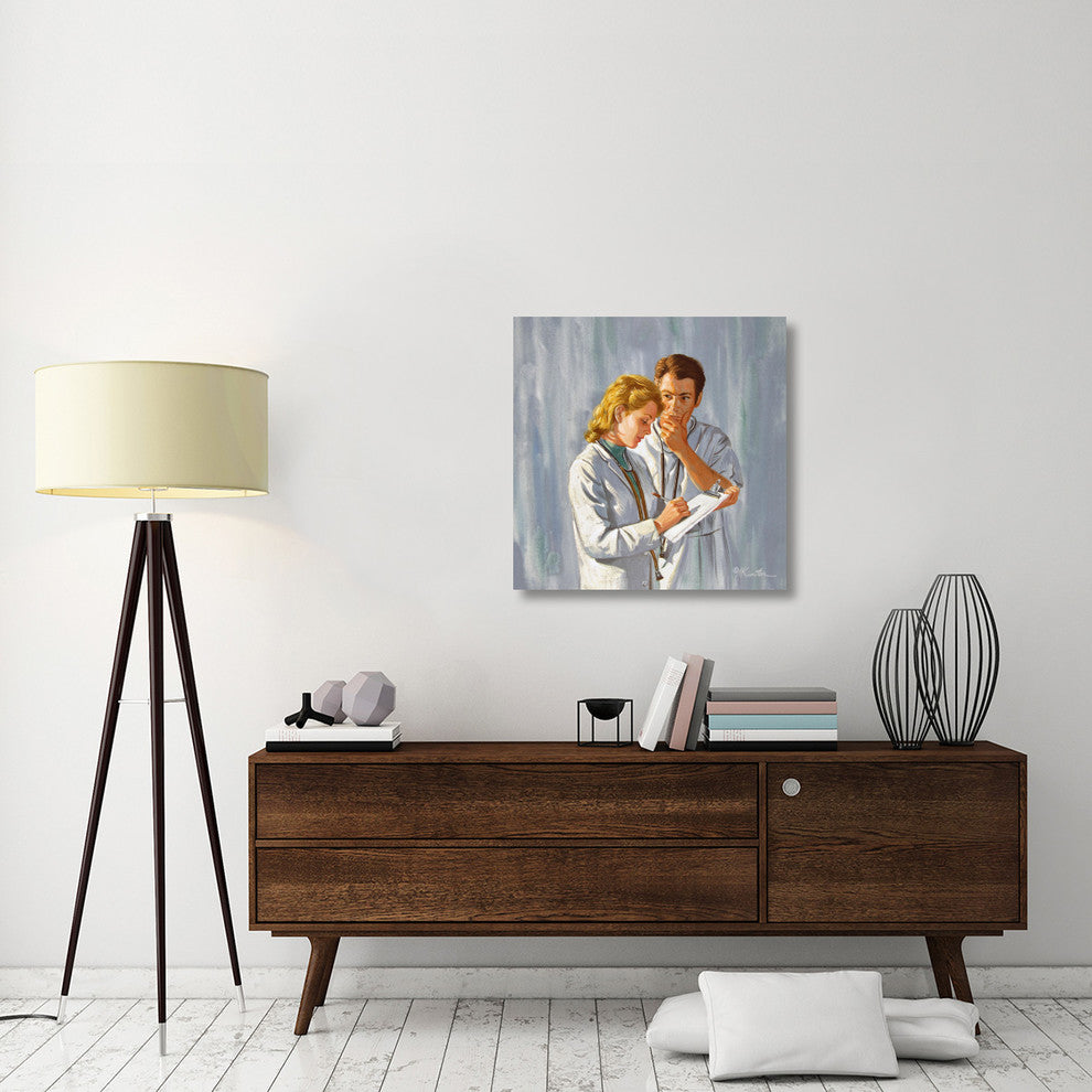 "The Doctor's Second Love" Stretched Canvas Giclee by Mort Kunstler, 30x30"