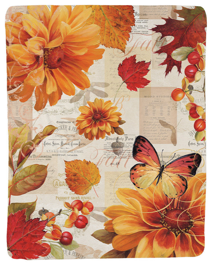 Laural Home Fall, Love Sherpa Throw Blanket