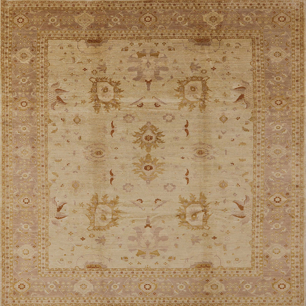 Ahgly Company Indoor Square Mid-Century Modern Area Rugs, 4' Square