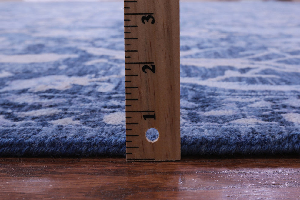 11' 10" X 14' 11" Modern Handmade Wool Rug - Q13048