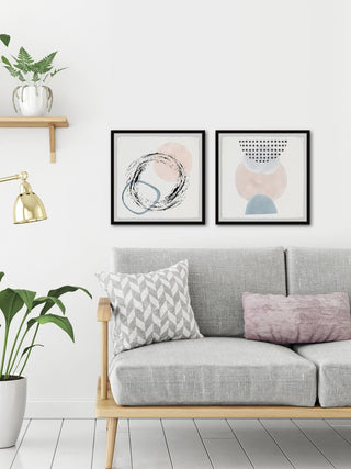 Circle Transformation Diptych, 64x32