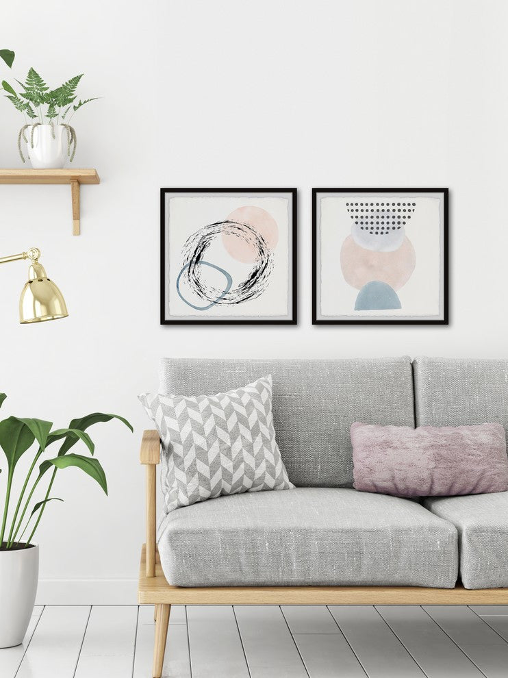 Circle Transformation Diptych, 64x32