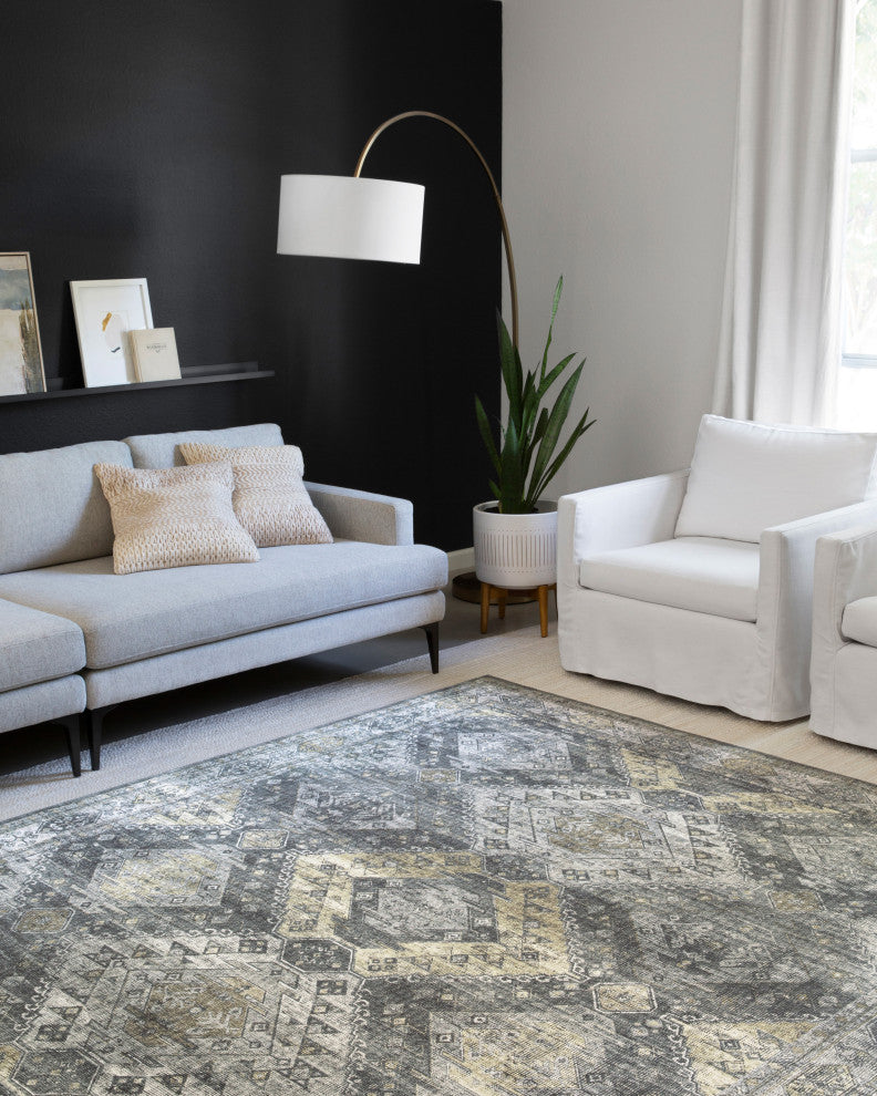 Loloi II Skye SKY-09 Graphite / Silver Area Rug