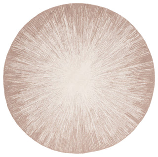 Safavieh Couture Abstract Collection ABT375 Area Rug, Ivory/Dark Beig, 6' Round