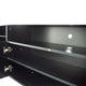 High Gloss Doors Modern TV Stand with LEDs Black MDF TV Cabinet