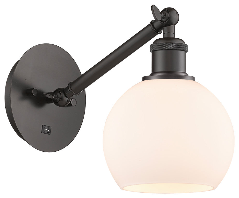 Innovations 317-1W-OB-G121-6-LED 1-Light Sconce, Oil Rubbed Bronze