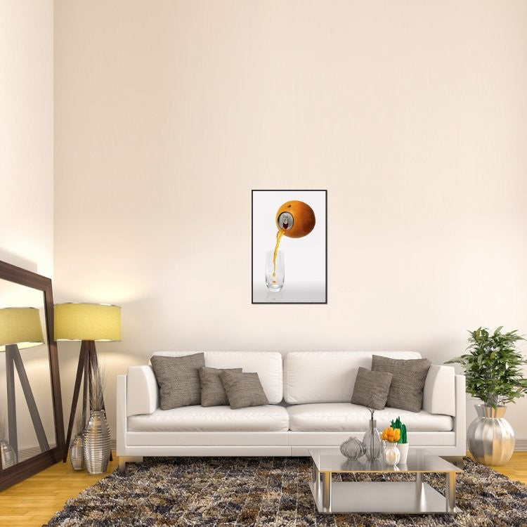 "Natural Refreshment." Framed Canvas Giclee by Jesus M. Garcia, 25x37"