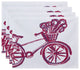 La Bicicleta Geometric Print Placement, Pink Cheeks, Set of 4