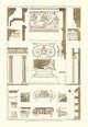Ionic Capitals - Gallery Wrapped Canvas Art 12" x 18"