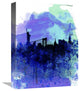 "New York  Watercolor Skyline 2" Fine Art Print