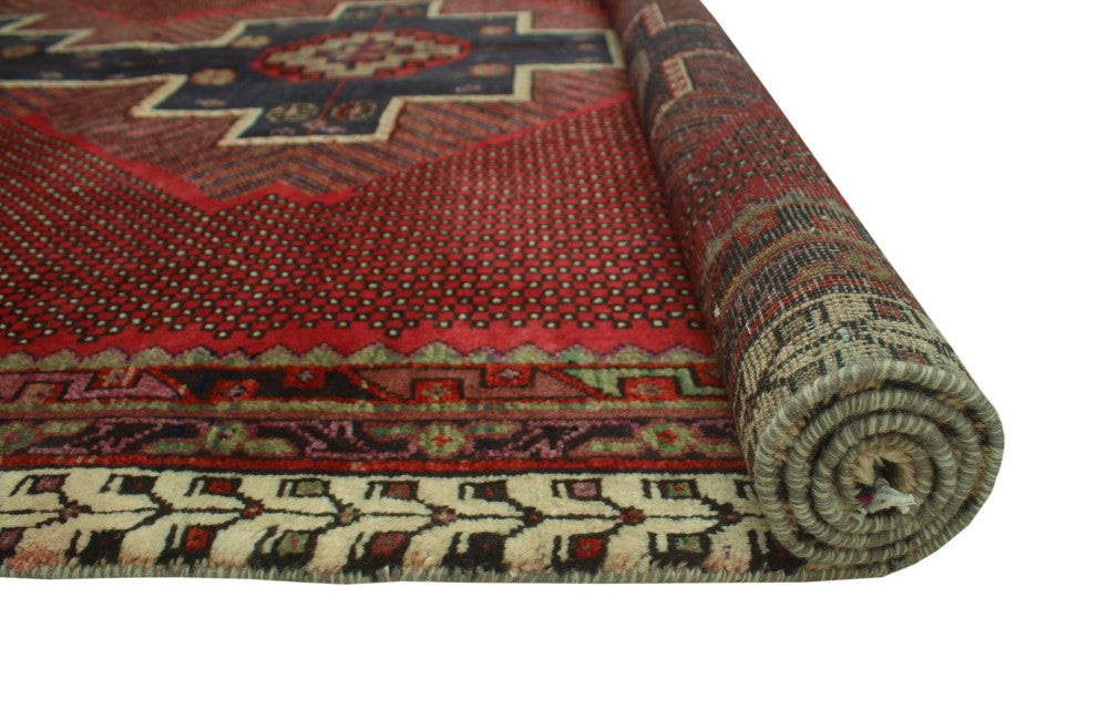 Semi-Antique Husain Red Rug