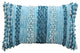 Blue Hand-Woven Hearthstone Throw Pillow, 16" x 26"
