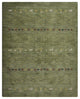 HAND KNOTTED LOOM WOOL ECO-FRIENDLY AREA RUGS - Rectangle, Green, Contemporary
